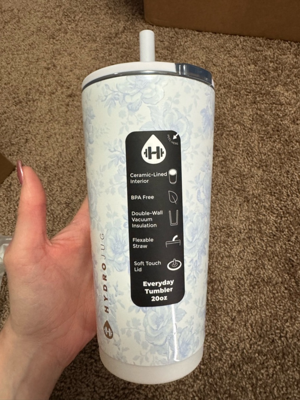 NWT HydroJug Cherish Everyday 20oz